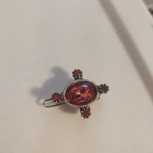 Pink and silver hair clip